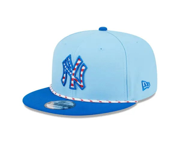 NY YANKEES NEW ERA  9FIFTY  SNAPBACK   2025 FOURTH OF JULY LIGHT BLUE/BLUE - Image 8