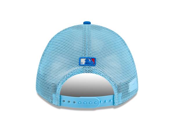 NY YANKEES NEW ERA 9FORTY MEN'S  2025 FOURTH OF JULY  A-FRAME M-CROWN ADJUSTABLE TRUCKER HAT LIGHT BLUE/BLUE - Image 4