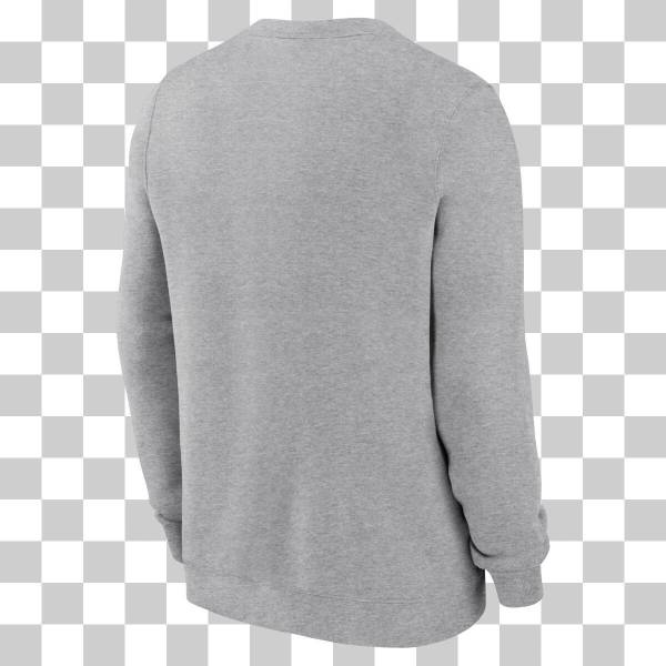NY YANKEES MEN'S NIKE THROWBACK CREWNECK GRAY - Image 2