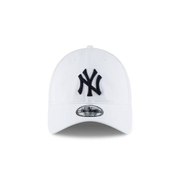 NY YANKEES NEW ERA CLASSIC 9TWENTY WHITE  ADJUSTABLE HAT CAP ONE SIZE FITS ALL