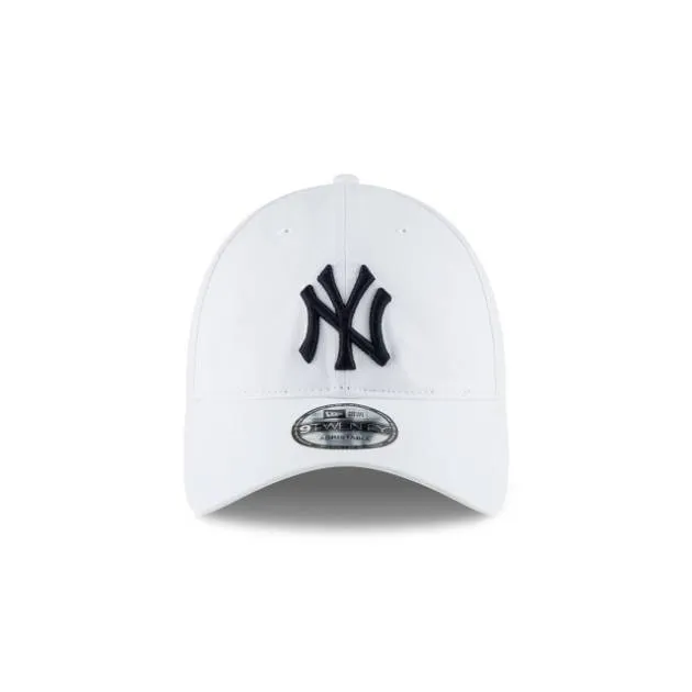 NY YANKEES NEW ERA CLASSIC 9TWENTY WHITE  ADJUSTABLE HAT CAP ONE SIZE FITS ALL