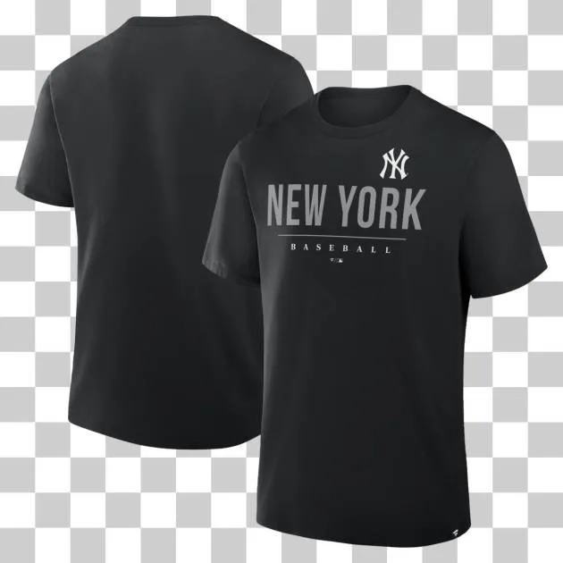 NEW YORK YANKEES MENS FANATICS BLACK  T-SHIRT