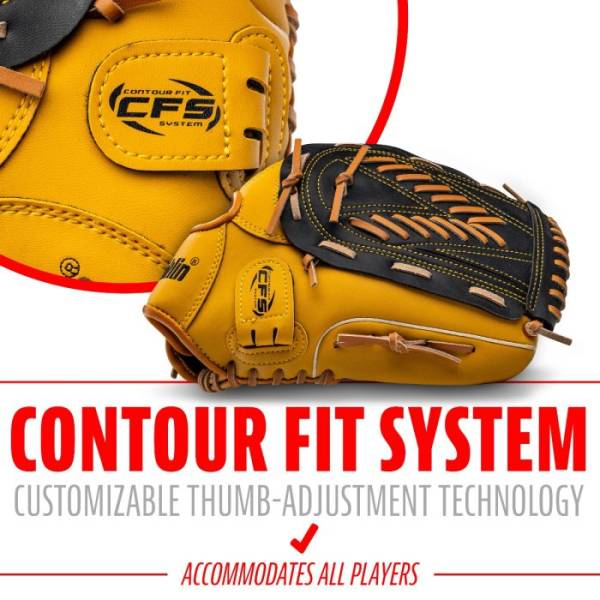 FRANKLIN SOFTBALL GLOVES FIELD MASTER - 13" - TAN/BLACK - RIGHT HAND THROW - FIELDING GLOVES - Image 6