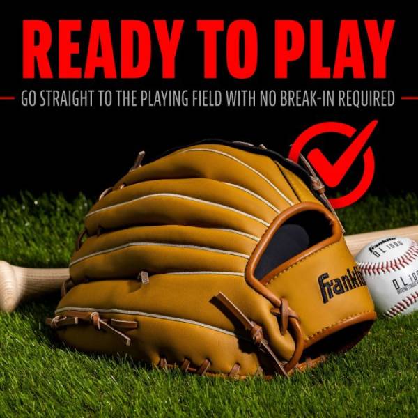 FRANKLIN SOFTBALL GLOVES FIELD MASTER - 13" - TAN/BLACK - RIGHT HAND THROW - FIELDING GLOVES - Image 5