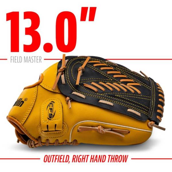FRANKLIN SOFTBALL GLOVES FIELD MASTER - 13" - TAN/BLACK - RIGHT HAND THROW - FIELDING GLOVES - Image 4