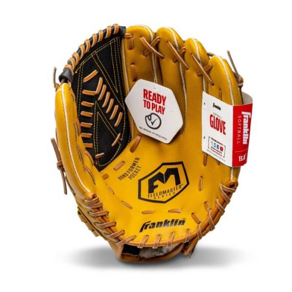 FRANKLIN SOFTBALL GLOVES FIELD MASTER - 13" - TAN/BLACK - RIGHT HAND THROW - FIELDING GLOVES - Image 3