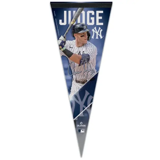 NY YANKEES PLAYERS CHOICE DIAMOND CLUB(R) PREMIUM PENNANT 12" X 30" AARON JUDGE