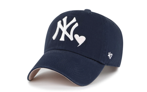 NY YANKEES NAVY ICON 47 CLEAN UP PINK UNDER BRIM - Image 3