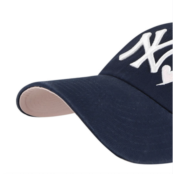 NY YANKEES NAVY ICON 47 CLEAN UP PINK UNDER BRIM - Image 5