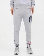 NEW YORK YANKEES LOGO JOGGER GRAY