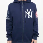 NEW YORK YANKEES LOGO ZIPPER HOODY