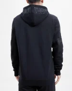 New York Yankees Triple Black Zipper Hoodie - Image 2