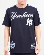 NEW YORK YANKEES LOGO PRO TEAM TAPING Midnight Navy SHIRT