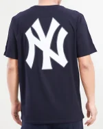 NEW YORK YANKEES LOGO PRO TEAM TAPING Midnight Navy SHIRT - Image 2
