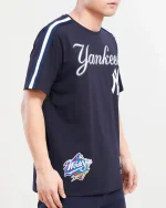 NEW YORK YANKEES LOGO PRO TEAM TAPING Midnight Navy SHIRT - Image 3
