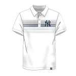 NY YANKEES Fanatics Victory For Us Poly Interlock WHITE Polo