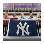 NEW YORK YANKEES FLAG - DELUXE 3' X 5' NAVY - Image 4