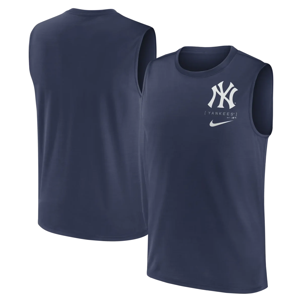 NY YANKEES Men's Nike Large Muscle Logo Tank - Image 1