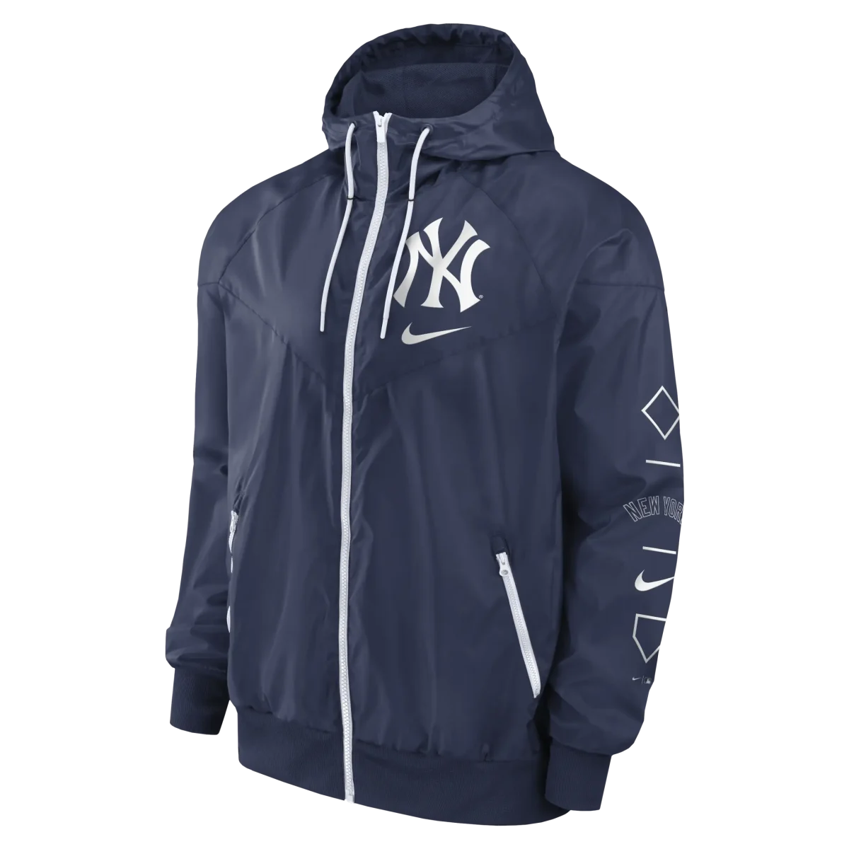 NY YANKEES Men's Nike Team Runner Windrunner Jacket - Image 2