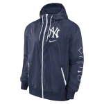 NY YANKEES Men's Nike Team Runner Windrunner Jacket - Image 2