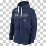 NY Yankees Nike Navy Knockout Script Full-Zip Hoodie - Image 3