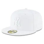 NY YANKEES NEW ERA 59FIFTY  WHITE/ WHITE