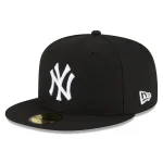 NY YANKEES AUTHENTIC COLLECTION 59FIFTY FITTED BLACK /WHITE