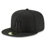 NY YANKEES AUTHENTIC COLLECTION 59FIFTY FITTED BLACK /BLACK