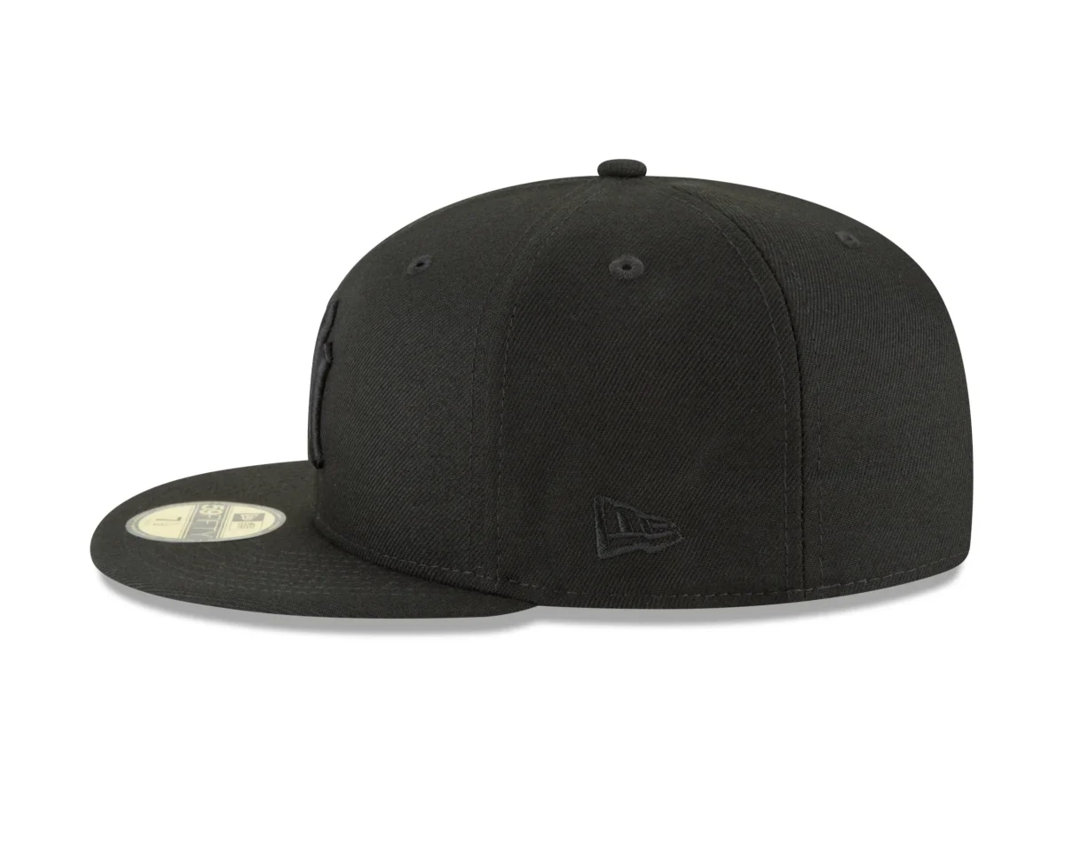 NY YANKEES AUTHENTIC COLLECTION 59FIFTY FITTED BLACK /BLACK - Image 5