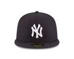 NY YANKEES NAVY 1998 PATCH (On the left Side ) AUTHENTIC COLLECTION 59FIFTY FITTED GRAY  BRIM - Image 3