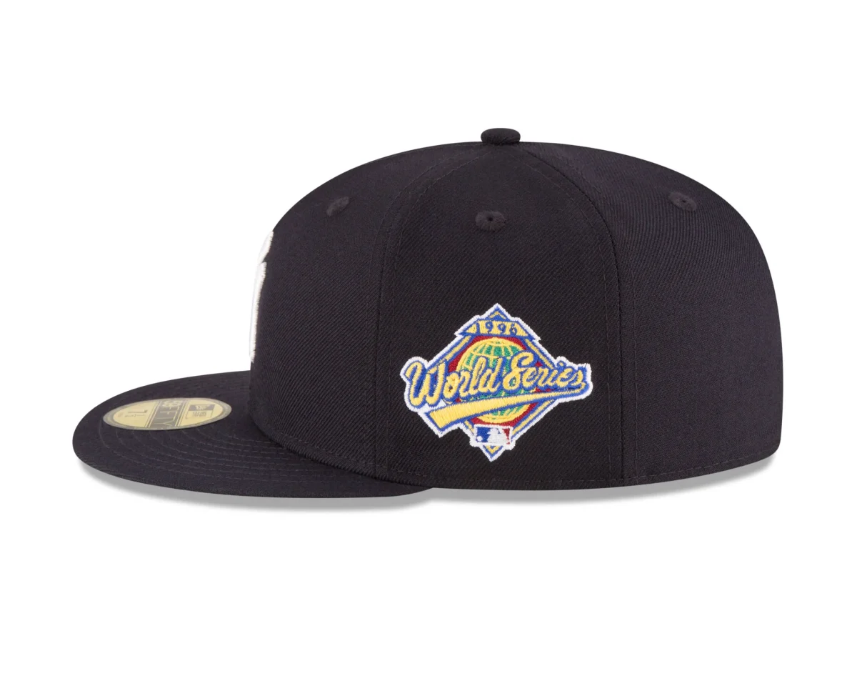 NY YANKEES NAVY 1996 PATCH (on the left Side ) AUTHENTIC COLLECTION 59FIFTY FITTED GRAY BRIM - Image 4