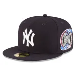 NY YANKEES NAVY 2000 SUBWAY SERIES PATCH ( On the LEFT Side) AUTHENTIC COLLECTION 59FIFTY FITTED GRAY BRIM