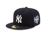 NY YANKEES NAVY 2000 PATCH ( On the LEFT Side) AUTHENTIC COLLECTION 59FIFTY FITTED GRAY BRIM