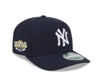 NY  YANKEES NEW ERA 9SEVENTY  NAVY PLAYER REPLICA  ADJUSTABLE HAT STRETCH-SNAP WITH D 2 JETER 2000 WORLD SERIES CHAMPION MVP PATCH 