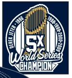 NY  YANKEES MVP NEW ERA 9FORTY MVP  NAVY PLAYER REPLICA M-CROWN ADJUSTABLE HAT  WITH D JETER 5X WORLD SERIES CHAMPION PATCH - Image 5