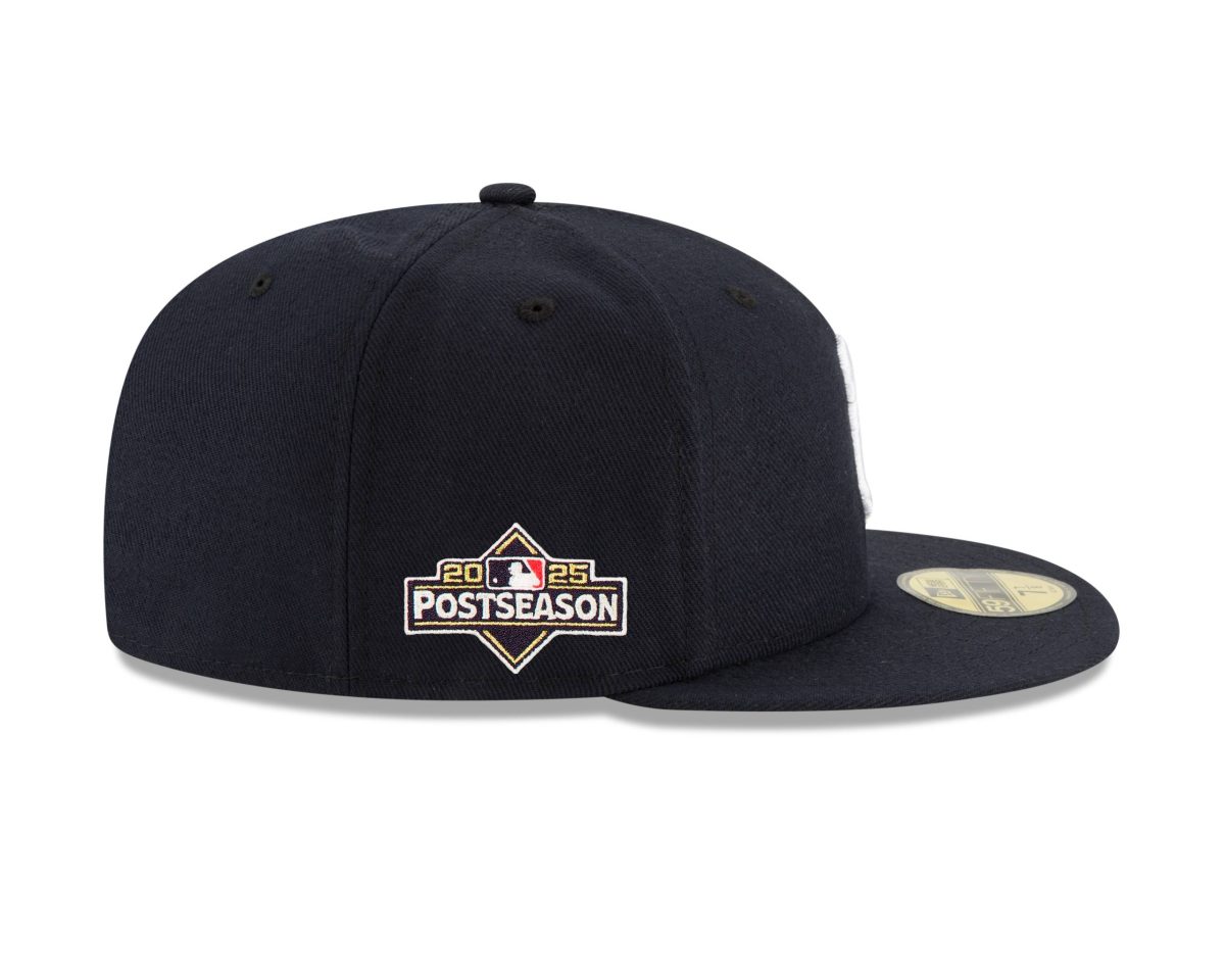 NY Yankees New Era Postseason   Side Patch 59FIFTY Fitted Hat  Navy 2025 - Image 7
