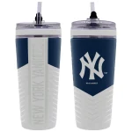 NY YANKEES 26OZ 4D STAINLESS STEEL FLEX ICE SHAKER