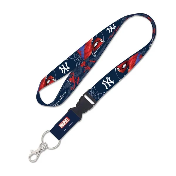 NY YANKEES / MARVEL (C) 2021 MARVEL LANYARD W/DETACHABLE BUCKLE  1" X 24''