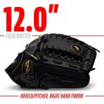 FRANKLIN BASEBALL  BALL FIELD MASTER  - CAMEL/BROWN and BLACK/GOLD  - RIGHT HAND THROW - FIELDING GLOVES - Image 5