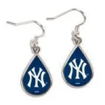 NEW YORK YANKEES EARRINGS JEWELRY CARDED TEAR DROP