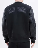 New York Yankees Triple Black Varsity Jacket - Image 2