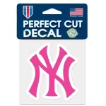 NEW YORK YANKEES 4" x 4" BCA PERFECT CUT COLOR DECAL