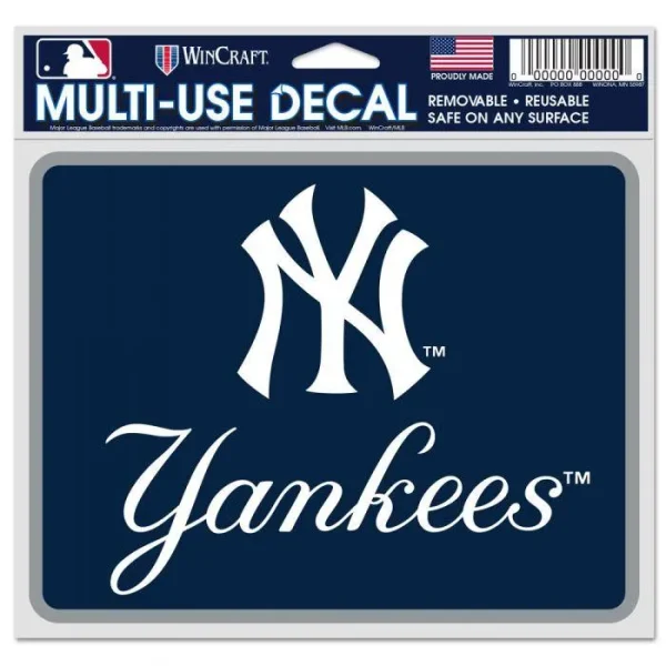 NEW YORK YANKEES FAN DECALS 5" X 6"