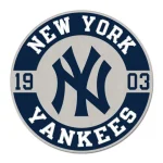 NEW YORK YANKEES CIRCLE ESTABLISHED COLLECTOR ENAMEL PIN JEWELRY CARD