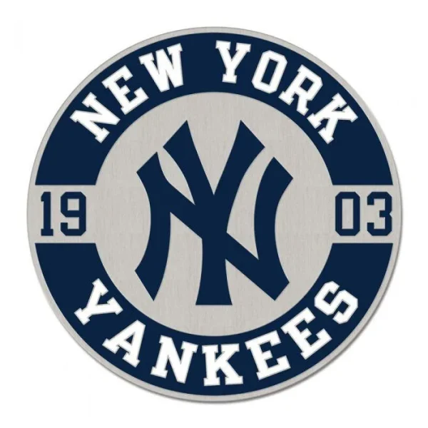 NEW YORK YANKEES CIRCLE ESTABLISHED COLLECTOR ENAMEL PIN JEWELRY CARD