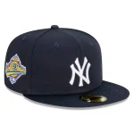 NY YANKEES NAVY 1996 PATCH ( On the Right Side ) AUTHENTIC COLLECTION 59FIFTY FITTED GRAY BRIM