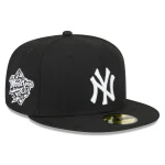NY YANKEES NEW ERA 59FIFTY  WORLD SERIES 1998 SLIVE PATCH ON THERIGHT Side