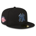 NY YANKEES NEW ERA 59Fifty Metallic Thread Logo Fitted Hat/GREEN BRIM