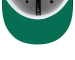 NY YANKEES NEW ERA 59Fifty Metallic Thread Logo Fitted Hat/GREEN BRIM - Image 3