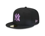 NY YANKEES CREAMY BLACK METALLICPOP AUTHENTIC COLLECTION 59FIFTY FITTED